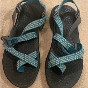 Chaco with toe strap